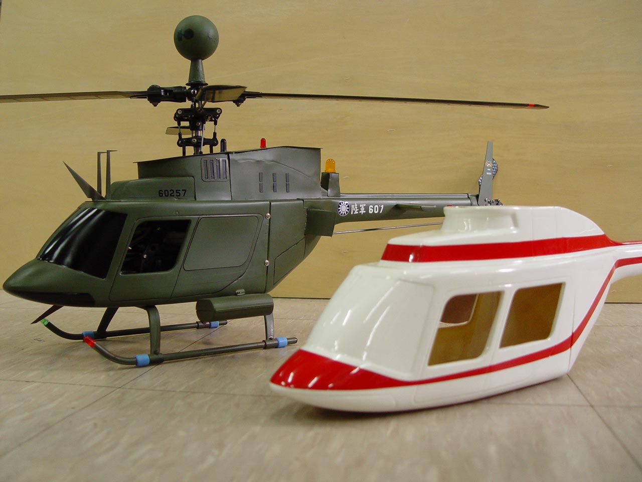 OH58D與Bell206