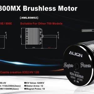 ALIGN  800MX 馬達上架了！